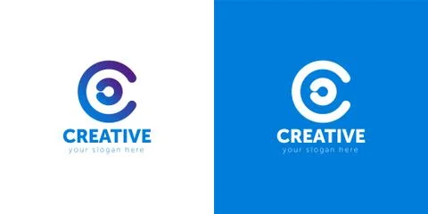 C letter, Creative logo design template. creative logotype Stock-Illustration