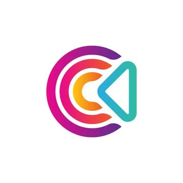 C letter logo design for identity business and app Stock Illustration