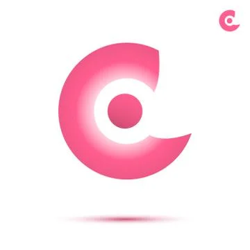 C letter logo template Stock Illustration