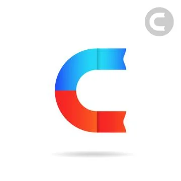 C letter logo template Stock Illustration
