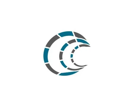C Letter Logo Template Stock Illustration