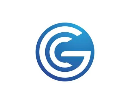C Letter Logo Template 스톡 일러스트