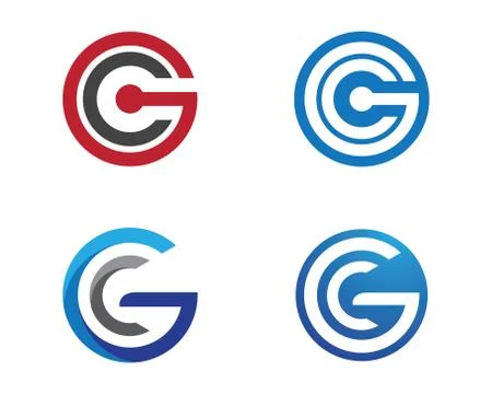 C Letter Logo Template イラスト素材