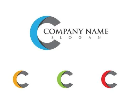C Letter Logo Template イラスト素材