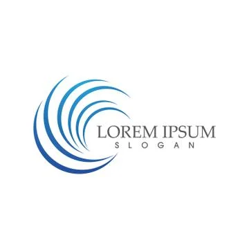 C Letter Logo Template 스톡 일러스트