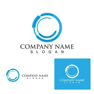 C Letter Logo Template イラスト素材
