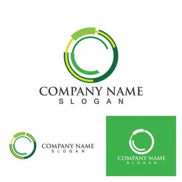 C Letter Logo Template イラスト素材