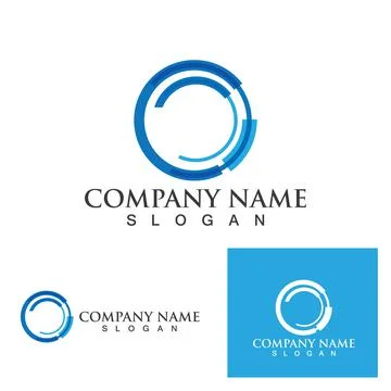 C Letter Logo Template 스톡 일러스트