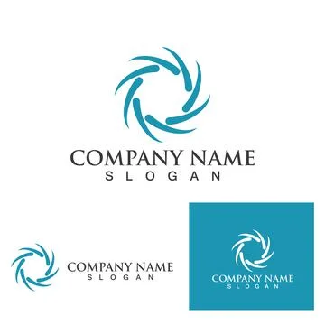 C Letter Logo Template Illustrazione stock