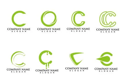 C Letter Logo Template イラスト素材