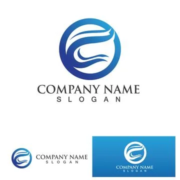 C Letter Logo Template Illustrazione stock