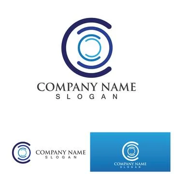 C Letter Logo Template イラスト素材