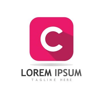 C Letter Logo Template Stock Illustration