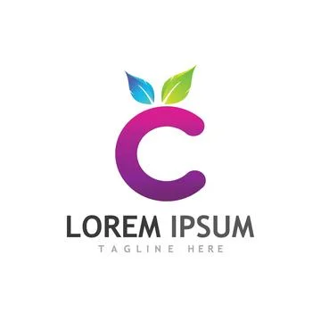 C Letter Logo Template Stock Illustration