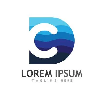 C Letter Logo Template Stock Illustration