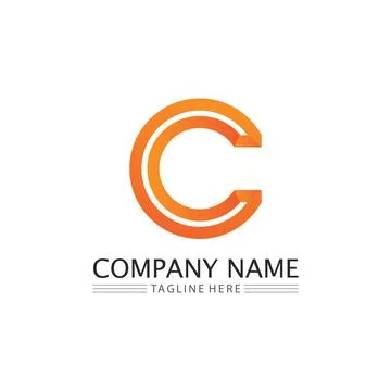 C Letter Logo Template Stock Illustration