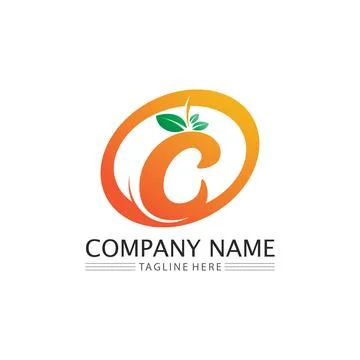 C Letter Logo Template Stock Illustration