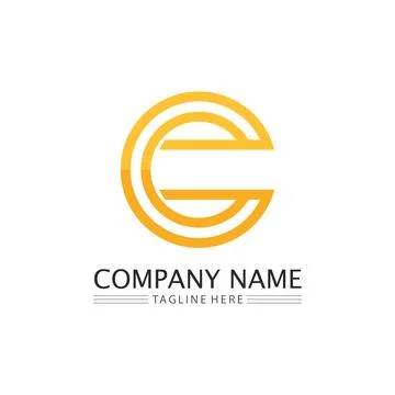 C Letter Logo Template Stock Illustration