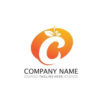C Letter Logo Template Stock Illustration