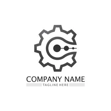 C Letter Logo Template Illustrazione stock