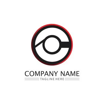 C Letter Logo Template Stock Illustration