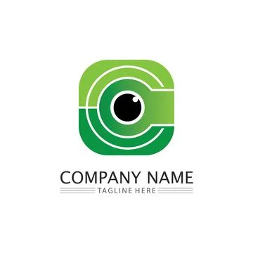 C Letter Logo Template Stock Illustration