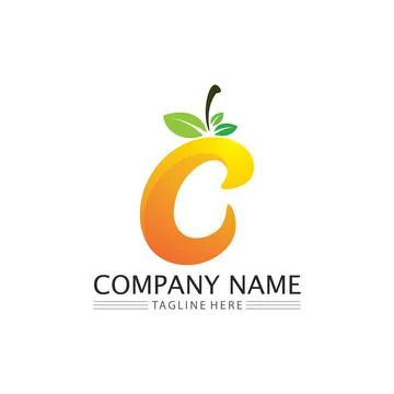 C Letter Logo Template Stock Illustration