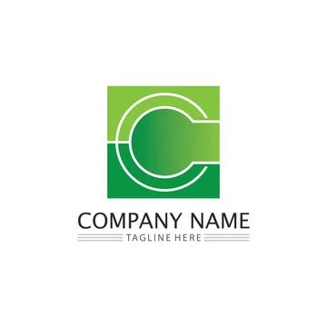 C Letter Logo Template Stock Illustration