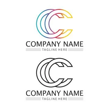 C Letter Logo Template Stock Illustration