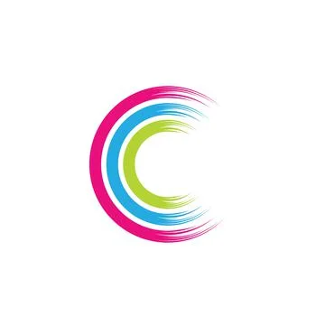 C Letter Logo Template vector icon イラスト素材