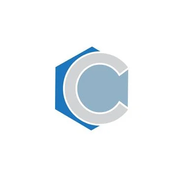 C letter logo vector design Stock Illustration