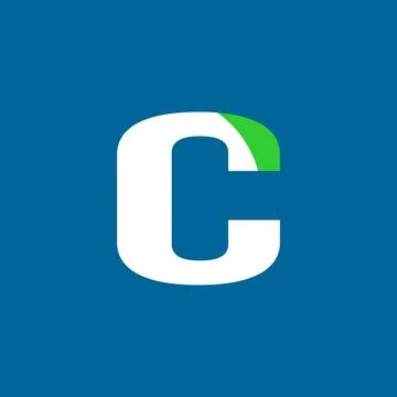 C letter logo vector illustration. C Lettermark simple iconic logo design Stock Illustration
