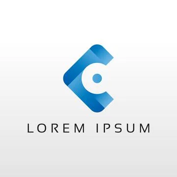 C Letter Technology Logo for personal and corporate and Brand identity - C L Stock Illustration