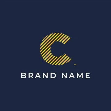 C Line Letter Logo Stock Illustration