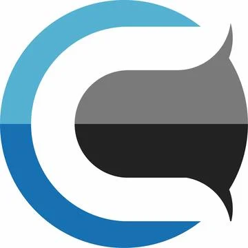 C logo design Stock Illustration