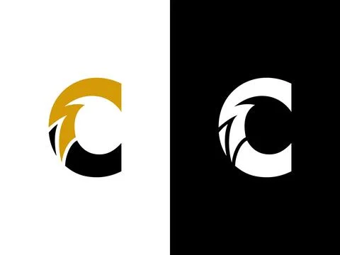 C logo energy vector for identity company. initial letter volt logo template Stock Illustration