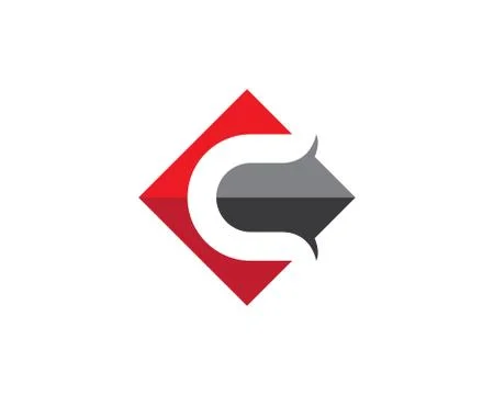 C Logo Template イラスト素材