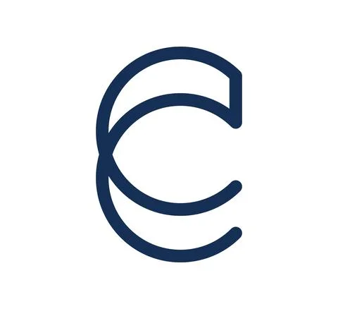 C logo vector design template Ilustração Stock