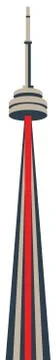 C n tower Stock Illustration