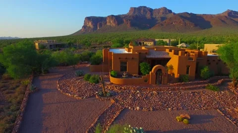 C Pan front side Superstition mountains.mp4 Stock Footage 54253868