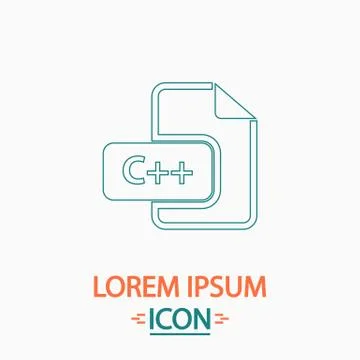 C plus computer symbol Stock-Illustration