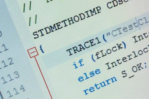 C plus plus source code 스톡 사진