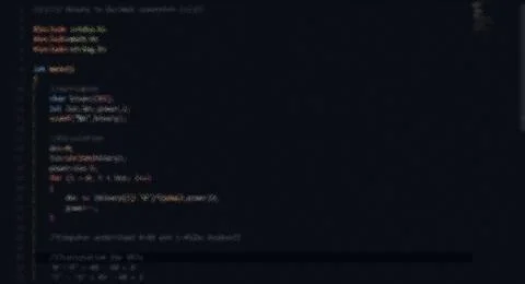 C programming HD wallpaper in VS Code Stock Illustration