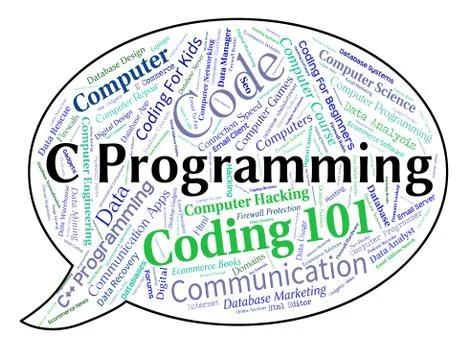 C Programming Indicates Software Design And Application Stock Illustration