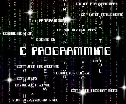 C Programming Shows Software Design And Application Illustrazione stock