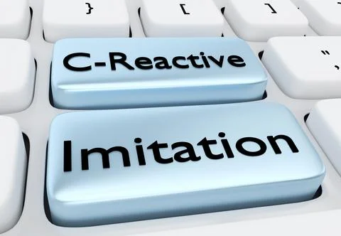 C-Reactive Imitation concept 스톡 일러스트