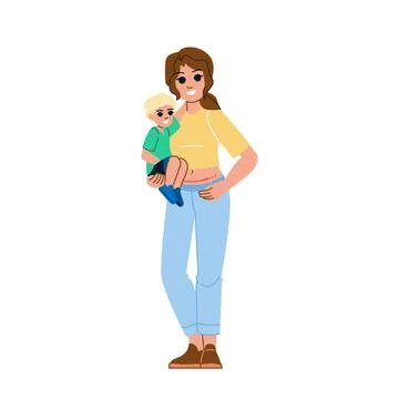 C section woman vector Stock Illustration
