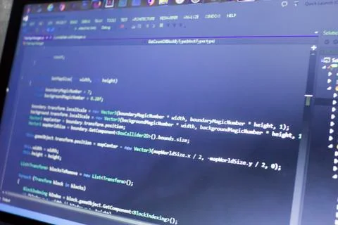 C-Sharp (C#, .NET) gamedev code 스톡 사진