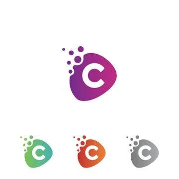 C technology letter APP Stock Illustration