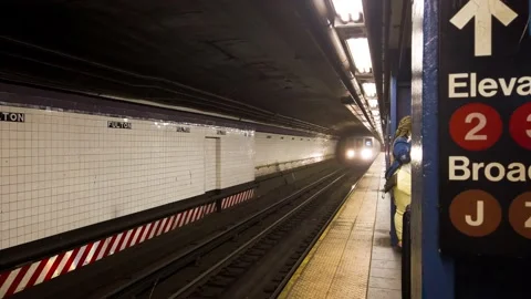C train approaching Stock Footage 169121171